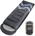 Forbidden Road Backpacking Sleeping Bag - 3 Season Warm & Cool Weather, Portable Single Sleep Bag Lightweight Water Resistant Semi Envelope for Camping Hiking Backpacking - Compression Bag Included Sporting Goods > Outdoor Recreation > Camping & Hiking > Sleeping BagsSporting Goods > Outdoor Recreation > Camping & Hiking > Sleeping Bags Forbidden Road Black - 60 ℉ 15 ℃ / 60 ℉ 