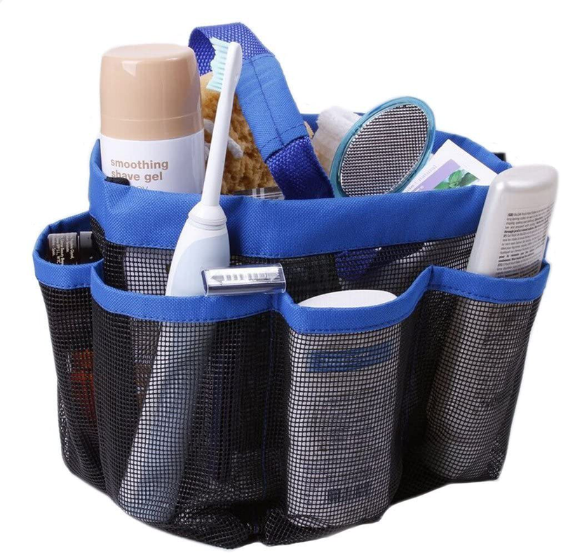 Eoocvt Mesh Shower Caddy, 8 Pockets Quick Dry Hanging Toiletry Tote Bag for Bathroom Shower Organizer Accessories (Blue) Sporting Goods > Outdoor Recreation > Camping & Hiking > Portable Toilets & ShowersSporting Goods > Outdoor Recreation > Camping & Hiking > Portable Toilets & Showers eoocvt Blue  