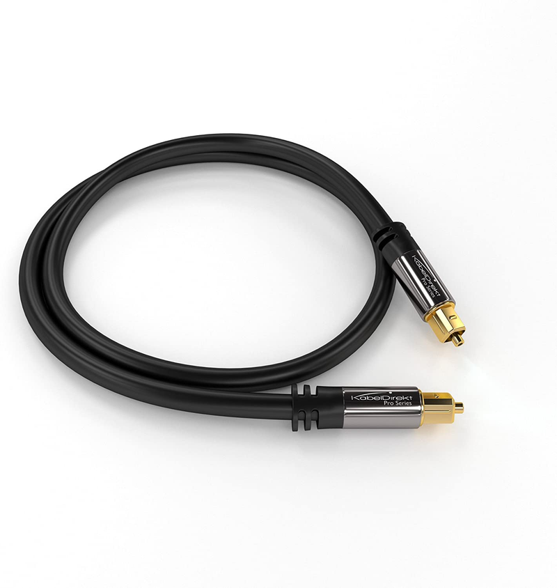 KabelDirekt – 10 feet – Optical Digital Audio Cable (Fiber Optic, TOSLINK, Male to Male, Home Theater, Gold Plated, for PlayStation/PS4 & Xbox – Pro Series) Electronics > Electronics Accessories > Cables KabelDirekt   