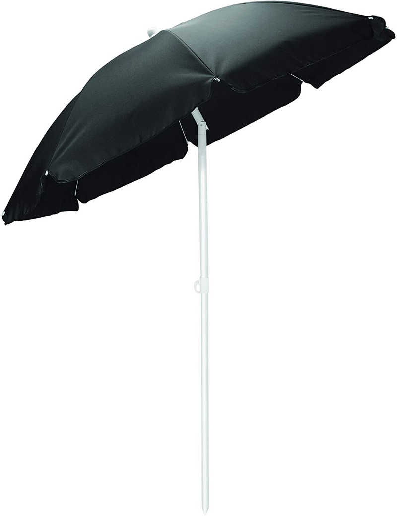 Picnic Time Portable Canopy Outdoor Umbrella, Black Home & Garden > Lawn & Garden > Outdoor Living > Outdoor Umbrella & Sunshade Accessories ONIVA - a Picnic Time brand   