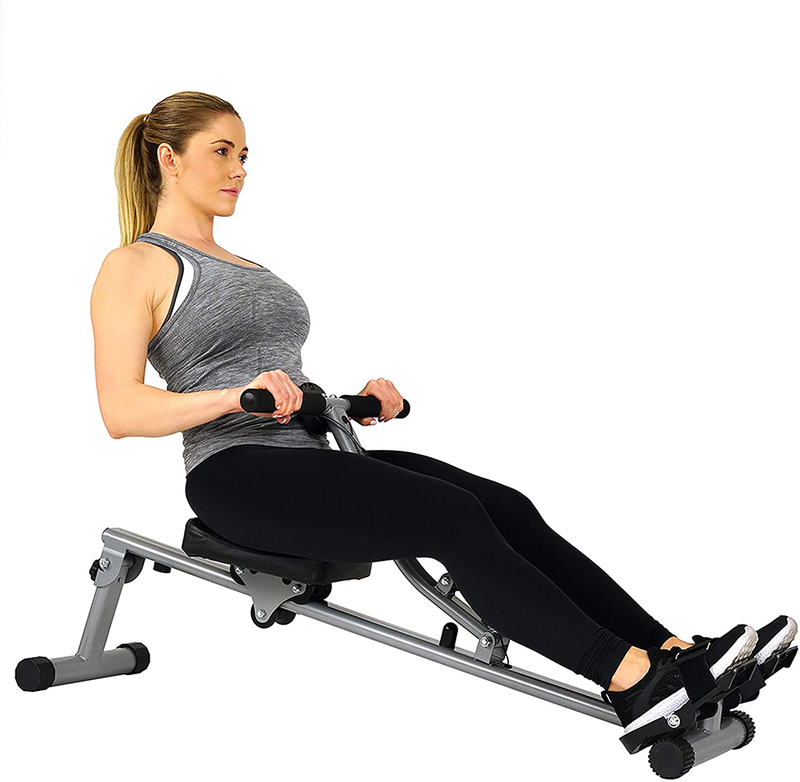 Sunny Health & Fitness SF-RW1205 Rowing Machine Rower with 12 Level Adjustable Resistance, Digital Monitor and 220 LB Max Weight  Sunny Health & Fitness Default Title  