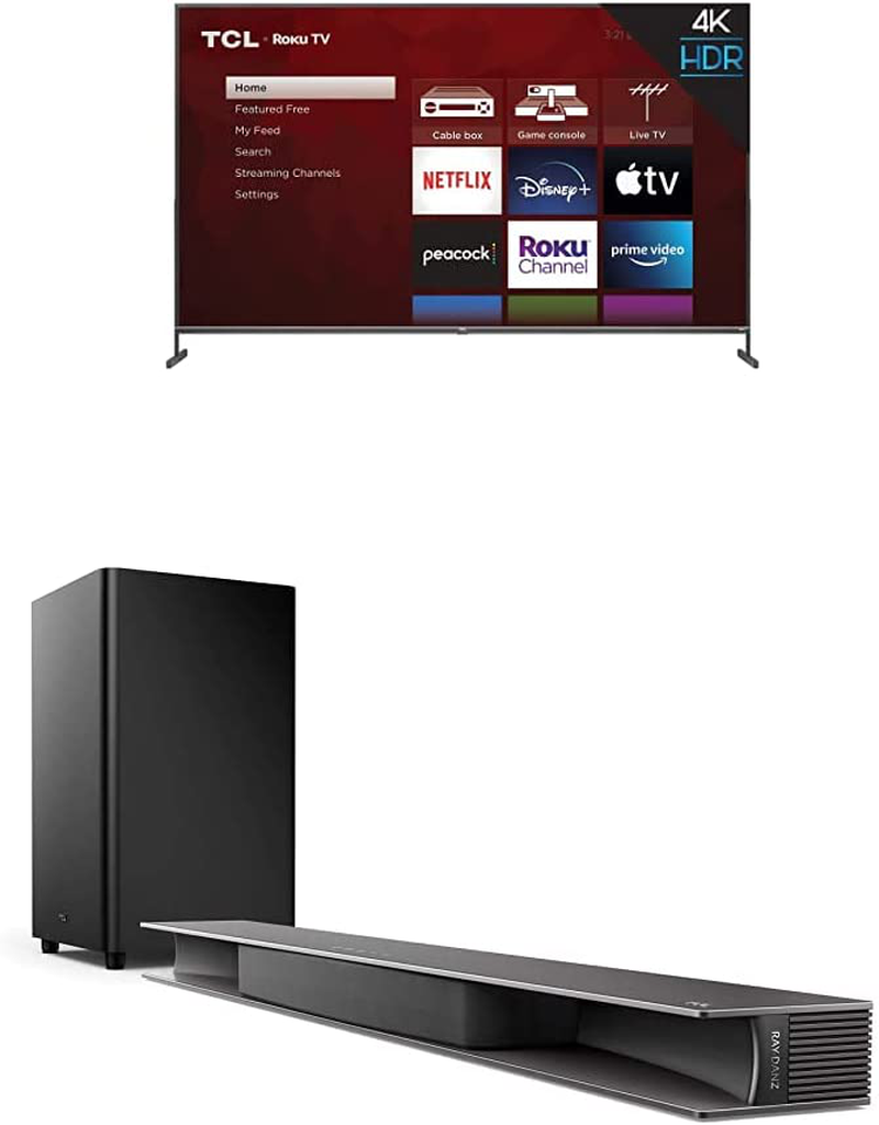 TCL 50-inch Class 4-Series 4K UHD Smart Roku LED TV - 50S435, 2021 Model Electronics > Video > Televisions TCL TV with Alto 9 Sound Bar 85 Inch 