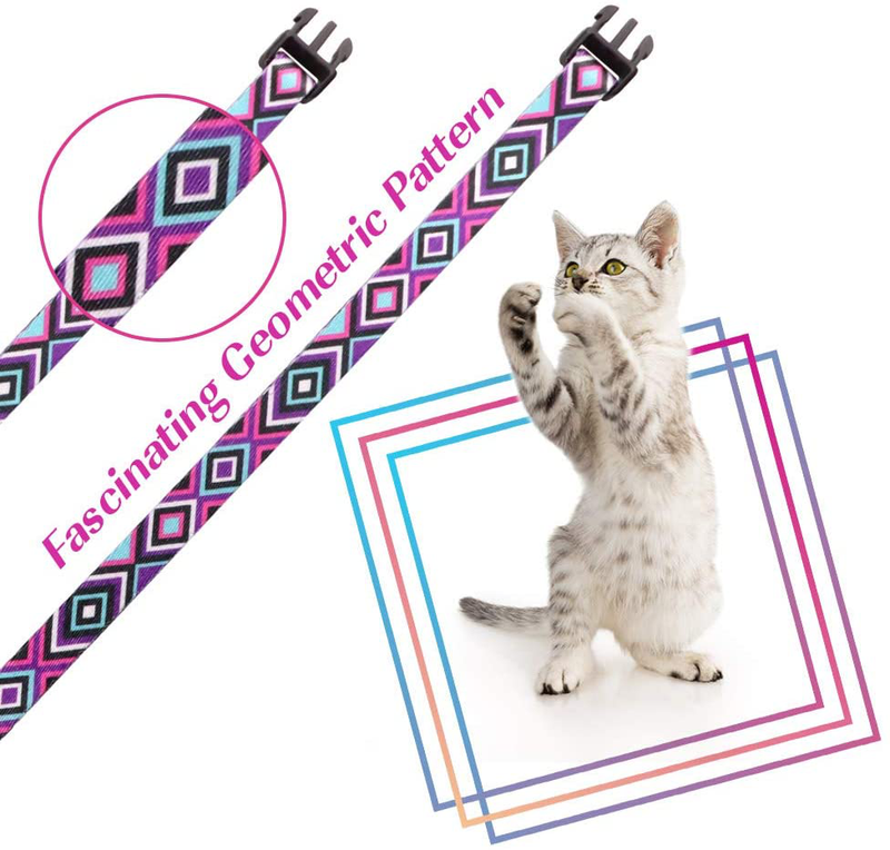 Jamktepat Cat Harness and Leash Set Geometric Pattern Escape Proof Adjustable for Kitty Outdoor Walking Animals & Pet Supplies > Pet Supplies > Cat Supplies > Cat Apparel Jamktepat   