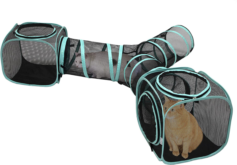 Kitty City Claw Indoor and Outdoor Mega Kit Cat Furniture, Cat Sleeper, Outdoor Kennel, Corrugate Cat Scratcher Animals & Pet Supplies > Pet Supplies > Cat Supplies > Cat Beds Kitty City Outdoor 3-Way Tunnel  