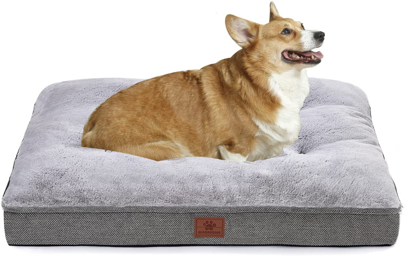 Dog Bed for Large Dogs and Medium Dogs.One Dog Bed +One Dog Bed Cover.Dog Crate Bed,Dog Mat with Waterproof Urine Proof Liner.Luxury and Super Soft Dog Bed. Grey. Windracing Pet Bed Animals & Pet Supplies > Pet Supplies > Dog Supplies > Dog Beds WINDRACING Dog Bed (Grey) M (31"x25"x3") 
