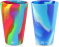 Silipint Silicone Pint Glass. Unbreakable, Reusable, Durable, and Guaranteed for Life. Shatterproof 16 Ounce Silicone Cups for Parties, Sports and Outdoors (2-Pack, Arctic Sky & Hippy Hop) Home & Garden > Kitchen & Dining > Tableware > Drinkware Silipint Arctic Sky & Hippy Hop 2-Pack 