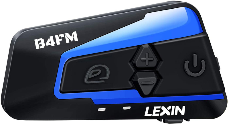 LEXIN 1pc LX-B4FM Motorcycle Intercom, Universal Helmet Communication System up to 4 Riders, Waterproof Motorcycle Bluetooth Headset with 1600m Range for Snowmobile Off-Road  LEXIN Default Title  
