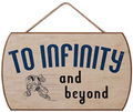 Open Road Brands Disney Toy Story to Infinity & Beyond Buzz Lightyear Hanging Wood Wall Decor Home & Garden > Decor > Artwork > Sculptures & Statues Open Road Brands Blue  