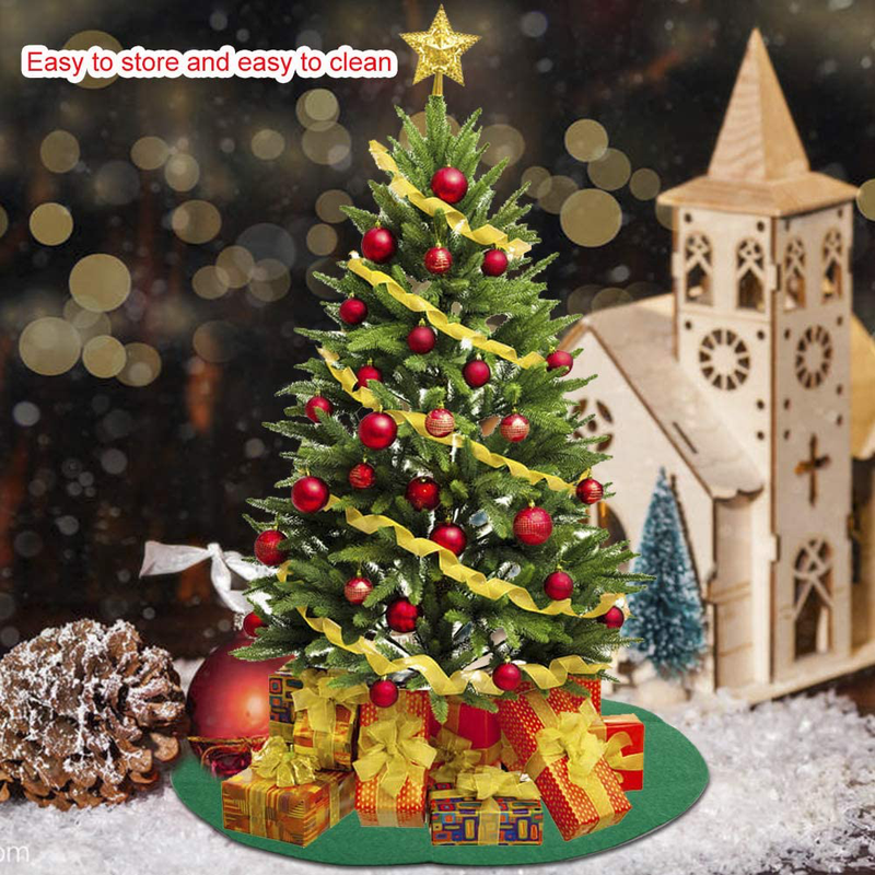 INFILM Christmas Tree Stand Pad, Non-Slip Waterproof Felt Mat Xmas Home Party Decoration Accessories for Floor Protection (36.6in/28.3in in Diameter) Home & Garden > Decor > Seasonal & Holiday Decorations > Christmas Tree Stands INFILM   