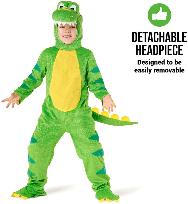 Morph Costumes Green T-REX Kids Dinosaur Costume Boys And Girls Halloween Costume Available In Sizes T2 S M Apparel & Accessories > Costumes & Accessories > Costumes Morph   