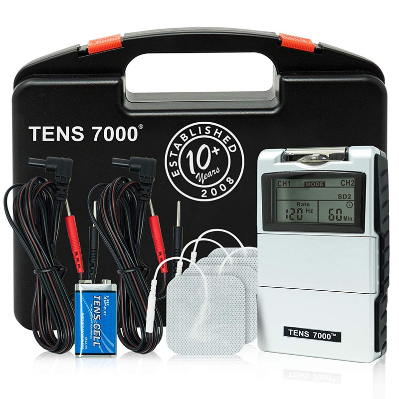 TENS 7000 Digital TENS Unit With Accessories - TENS Unit Muscle Stimulator For Back Pain, General Pain Relief, Neck Pain, Muscle Pain Electronics > Electronics Accessories > Adapters Roscoe Medical Default Title  