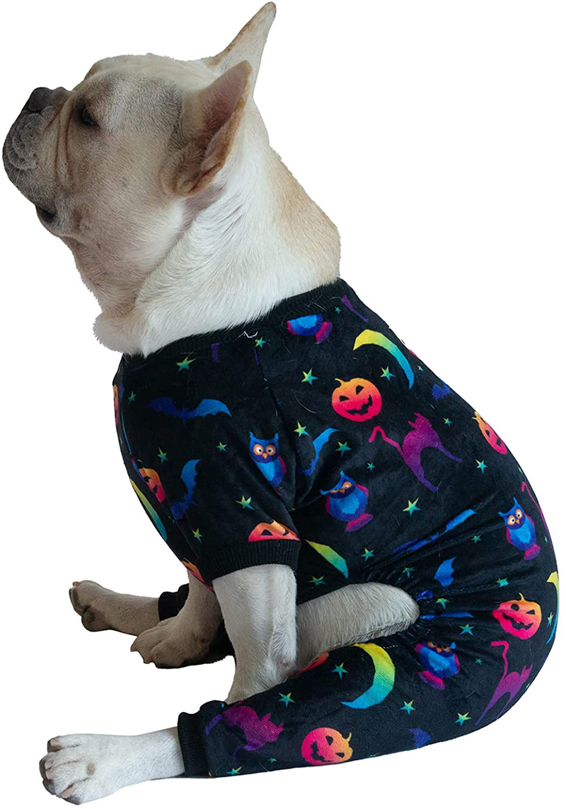 Cutebone Halloween Dog Pajamas Costumes Pet Clothes Cat Apparel Shirt Winter Holiday Cute Pjs Outfits for Doggie Onesies Animals & Pet Supplies > Pet Supplies > Dog Supplies > Dog Apparel CuteBone 15