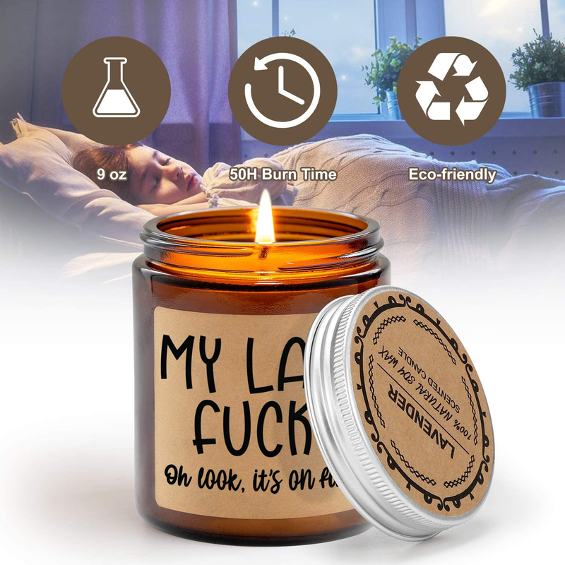 GSPY Scented Candles Gifts - Gifts for Her, Gifts for Him - Funny Gifts for Women, Men, Mom, Sister - Best Friend Funny, Friend Gifts, Coworker Gifts, BFF Gifts - Fun Birthday Gifts, Housewarming Gift Home & Garden > Decor > Home Fragrances > Candles GSPY   