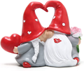 Hodao Valentines Day Decor - Valentines Day Gifts Valentine Gnomes for Valentines Day Decoration Home Ornaments Table Decor Valentines Gnomes Resin Decor Gifts (Wreath) Home & Garden > Decor > Seasonal & Holiday Decorations Hodao Flower Heart  