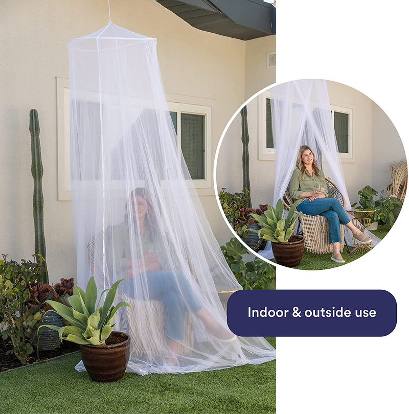 Luxury Mosquito Net Bed Canopy, Ultra Large: for Single to King Size, Quick Easy Installation, Finest Holes: Mesh 380, Curtain Netting, 2 Entries, Storage Bag, No Chemicals Added, 500 Sporting Goods > Outdoor Recreation > Camping & Hiking > Mosquito Nets & Insect Screens EVEN NATURALS   