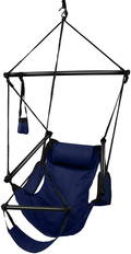 Hammaka Hanging Hammock Air Chair, Aluminum Dowels, Blue Home & Garden > Lawn & Garden > Outdoor Living > Hammocks Hammaka Blue  