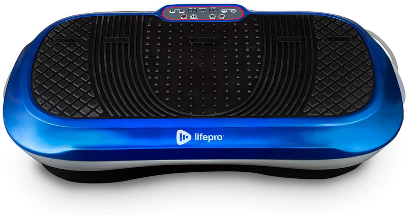 LifePro Waver Vibration Plate Exercise Machine - Whole Body Workout Vibration Fitness Platform w/Loop Bands - Home Training Equipment for Weight Loss & Toning  LifePro Blue  