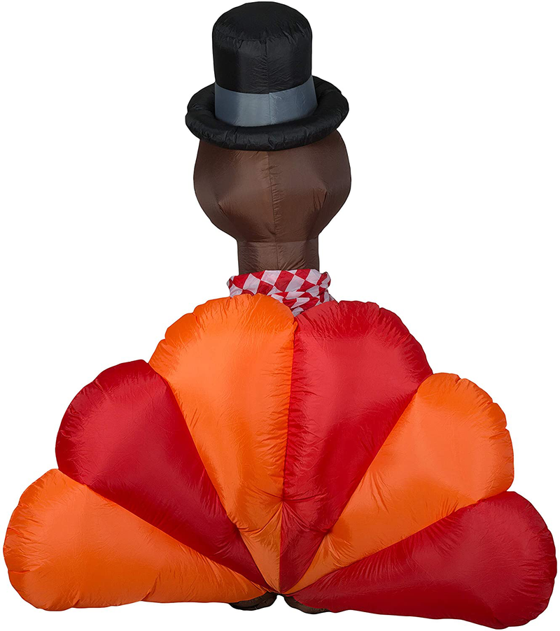 Gemmy Airblown Inflatable Original Turkey - Indoor Outdoor Holiday Decoration, 6-Foot Tall
