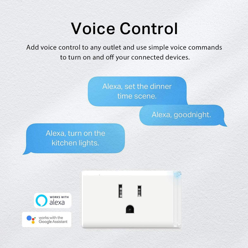Kasa Smart Plug HS103P4, Smart Home Wi-Fi Outlet Works with Alexa, Echo, Google Home & IFTTT, No Hub Required, Remote Control, 15 Amp, UL Certified,4-Pack , White Home & Garden > Kitchen & Dining > Kitchen Appliances Kasa Smart   