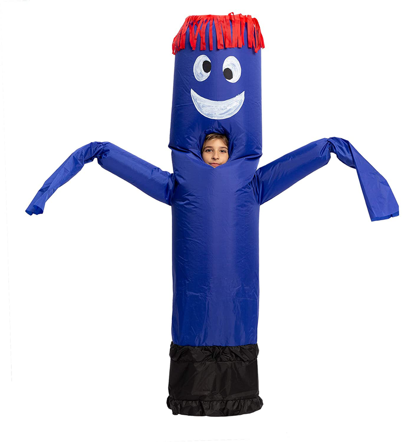 Spooktacular Creations Inflatable Costume Tube Dancer Wacky Waiving Arm Flailing Halloween Costume Child Size Apparel & Accessories > Costumes & Accessories > Costumes Joyin Inc Blue  