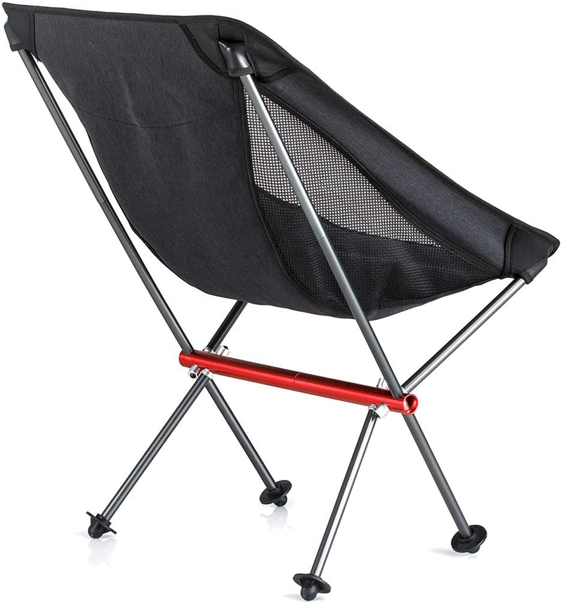 Naturehike Portable Camping Chair - Compact Ultralight Folding Backpacking Chairs, Small Collapsible Foldable Packable Lightweight Backpack Chair in a Bag for Outdoor, Camp, Picnic, Hiking (Black) Sporting Goods > Outdoor Recreation > Camping & Hiking > Camp Furniture Naturehike   