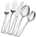 Godinger Silverware Set, Flatware Sets, Mirrored Stainless Steel Cutlery Set, 20 Piece Set, Service for 4