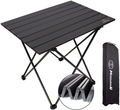 MSSOHKAN Camping Table Folding Portable Camp Side Table Aluminum Lightweight Carry Bag Beach Outdoor Hiking Picnics BBQ Cooking Dining Kitchen Blue Medium Sporting Goods > Outdoor Recreation > Camping & Hiking > Camp Furniture MSSOHKAN Black Small 