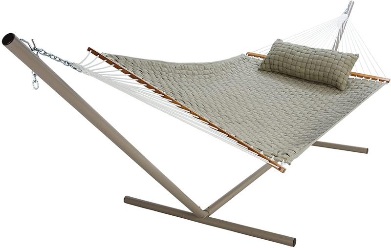 Original Pawleys Island Large Flax Soft Weave Hammock with Free Extension Chains and Tree Hooks, Handcrafted in The USA, Accommodates 2 People, 450 LB Weight Capacity, 13 ft. x 55 in. Home & Garden > Lawn & Garden > Outdoor Living > Hammocks Original Pawleys Island Flax  