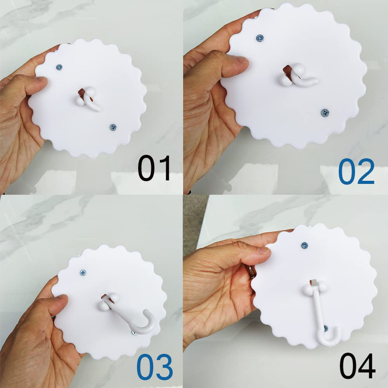 MOU Ceiling Mosquito Net Hooks Super Glue Dome Mosquito Net Hooks Ceiling Hooks Bed Canopy Hooks for Home, Easy to Install and Use Bedding Accessories Nail-Free Hook (2Set) Sporting Goods > Outdoor Recreation > Camping & Hiking > Mosquito Nets & Insect Screens MOU   