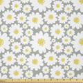 Lunarable Japanese Fabric by The Yard, Cherry Blossom Pattern Vintage Arrangement of Sakura Flowers, Stretch Knit Fabric for Clothing Sewing and Arts Crafts, 1 Yard, Yellow Magenta Arts & Entertainment > Hobbies & Creative Arts > Arts & Crafts > Crafting Patterns & Molds > Sewing Patterns Lunarable Yellow White 3 Yards 