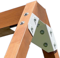 ECLIPSE SWING Bracket - Use Any Size Lumber - ONE Bracket for Swing Set A-Frame (Wonderful White)