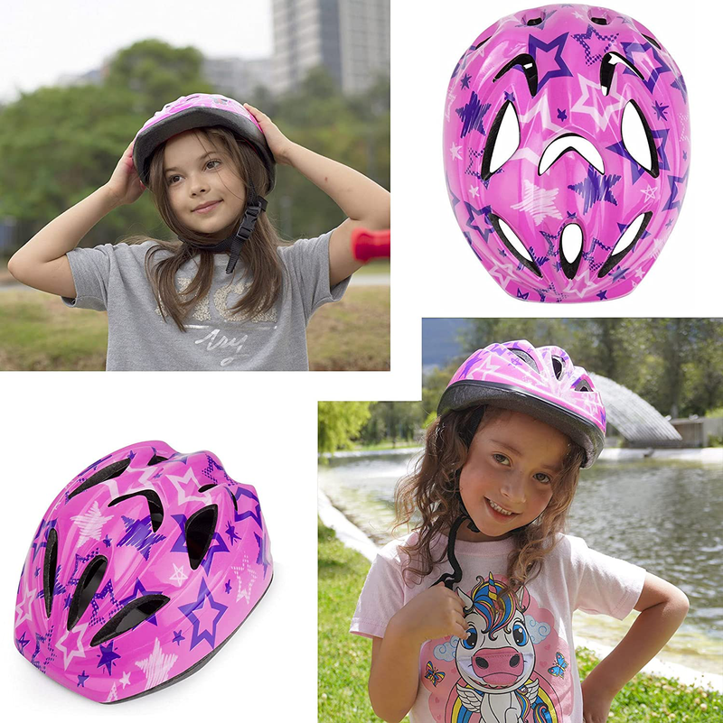 Kid Bicycle Helmets, LX LERMX Kids Bike Helmet Ages 5-14 Adjustable from Toddler to Youth Size, Durable Kids Bike Helmet with Fun Designs for Boys and Girls Sporting Goods > Outdoor Recreation > Cycling > Cycling Apparel & Accessories > Bicycle Helmets LX LERMX   