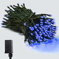 Extendable Super-Long 95FT 240 LED Christmas String Lights Outdoor/Indoor, Green Wire Christmas Tree Lights Plug in String Lights for Xmas Decorations Party Wedding Garden (Warm White) Home & Garden > Decor > Seasonal & Holiday Decorations& Garden > Decor > Seasonal & Holiday Decorations YIQU Blue  
