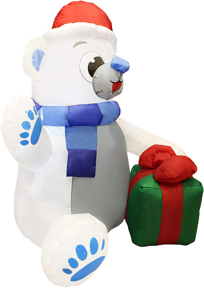Joiedomi 4 ft Christmas Self Inflatable Polar Bear LED Light Up Giant Blow Up Yard Decoration for Xmas Holiday Indoor/Outdoor Garden Party Favor Supplies Décor. Home & Garden > Decor > Seasonal & Holiday Decorations& Garden > Decor > Seasonal & Holiday Decorations Joiedomi   