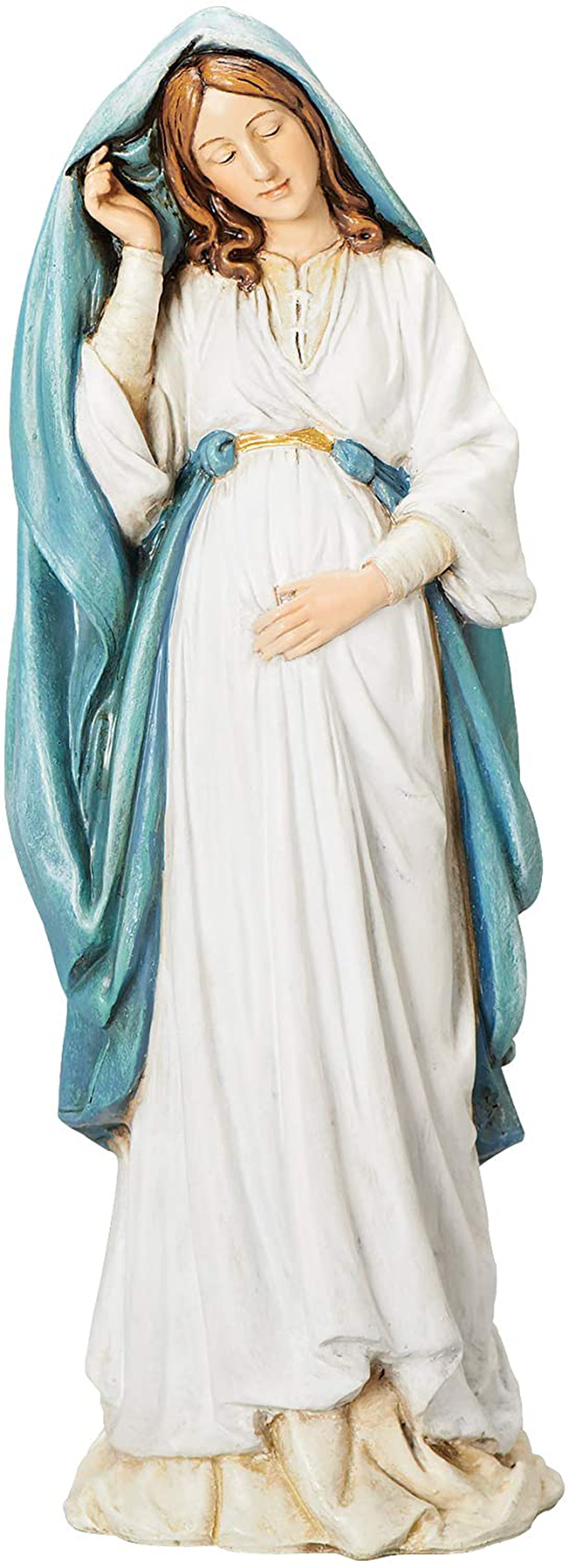 Roman Joseph's Studio Expectant Mary Figure, Renaissance Collection, 8.75" H, Resin and Stone, Religious Gift, Decoration, Collection, Durable, Long Lasting Home & Garden > Decor > Seasonal & Holiday Decorations& Garden > Decor > Seasonal & Holiday Decorations Roman, Inc.   