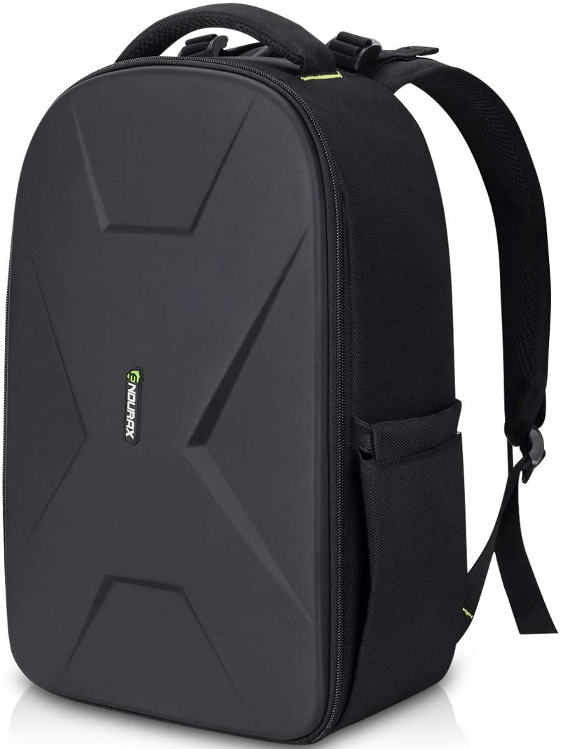 Endurax Large Camera Backpack Waterproof Compatible with Canon Nikon Photographers Camera Bag for DSLR with Hardshell Protection Cameras & Optics > Camera & Optic Accessories > Camera Parts & Accessories > Camera Bags & Cases Endurax Black  