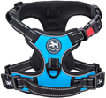 PoyPet No Pull Dog Harness, No Choke Front Lead Dog Reflective Harness, Adjustable Soft Padded Pet Vest with Easy Control Handle for Small to Large Dogs Animals & Pet Supplies > Pet Supplies > Dog Supplies PoyPet Blue Large 