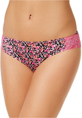 Maidenform Women's Comfort Devotion Lace Back Tanga Panty  Maidenform Pink Leopard Print 7 