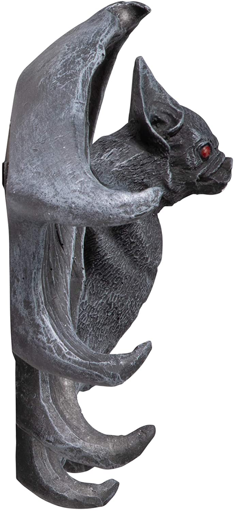 Key Hook Rack - Vampire Bat Key Holder Wall Sculpture: Large - Bat Figure - Halloween Bats
