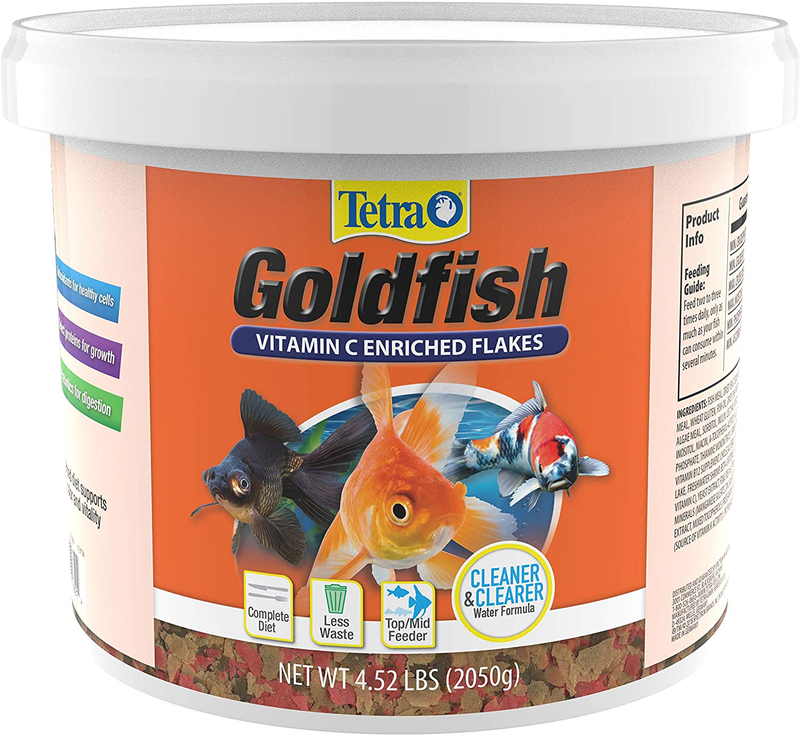 Tetra Goldfish Flakes - Balanced Diet Fish Food Animals & Pet Supplies > Pet Supplies > Fish Supplies > Fish Food Tetra 4.52 Pound (Pack of 1)  