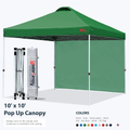 MASTERCANOPY Pop Up Canopy Tent Instant Shelter Beach Canopy with 1 Sidewall(10'x10',Dark Gray) Home & Garden > Lawn & Garden > Outdoor Living > Outdoor Structures > Canopies & Gazebos MASTERCANOPY Forest Green 10x10 ft 