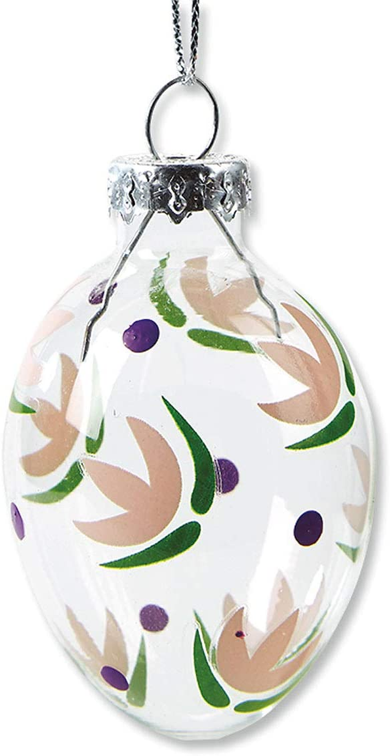 Lillian Vernon Hand Painted Pastel Glass Easter Egg Ornaments - Holiday Home Decor, Spring Themed Tree Decorations, Outdoor & Indoor Use, 1 _ Inches X 2 Inches, 6 Designs, Set of 12 Home & Garden > Decor > Seasonal & Holiday Decorations Lillian Vernon   