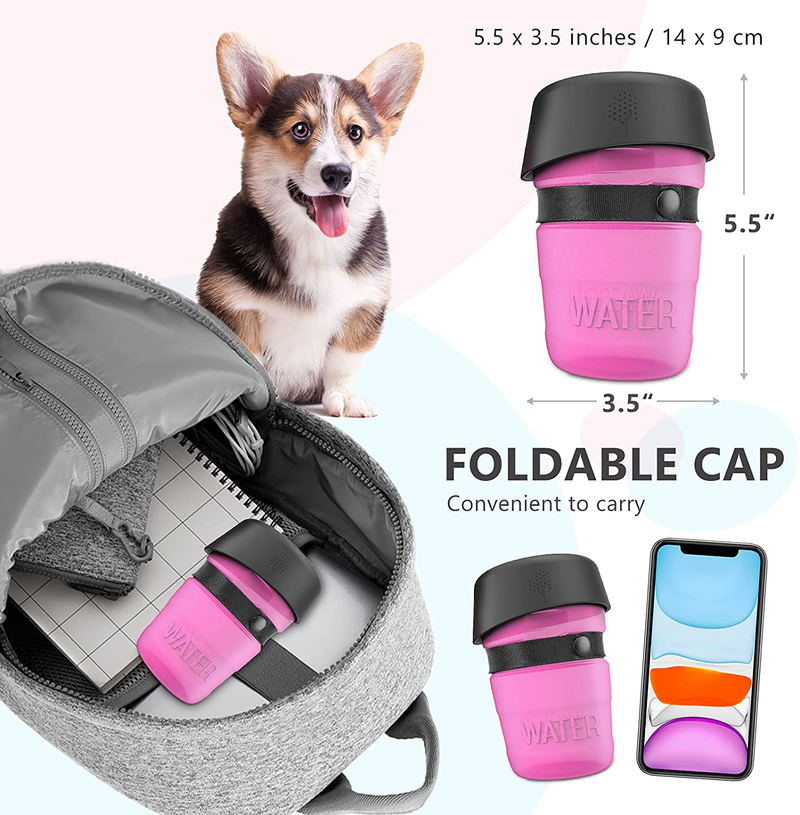 lesotc Pet Water Bottle for Dogs, Dog Water Bottle Foldable, Dog Travel Water Bottle, Dog Water Dispenser, Lightweight & Convenient for Travel BPA Free Animals & Pet Supplies > Pet Supplies > Dog Supplies lesotc   