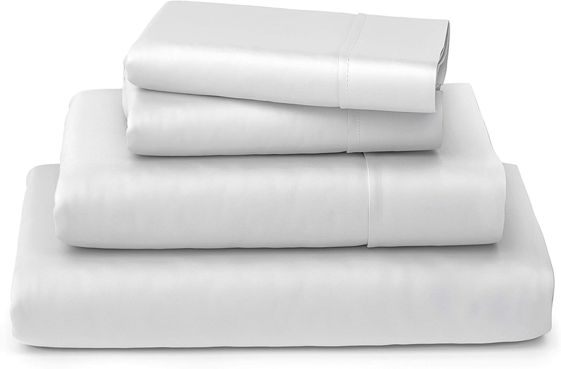 Cosy House Collection Luxury Bamboo Bed Sheet Set - Hypoallergenic Bedding Blend from Natural Bamboo Fiber - Resists Wrinkles - 4 Piece - 1 Fitted Sheet, 1 Flat, 2 Pillowcases - King, White Home & Garden > Linens & Bedding > Bedding Cosy House Collection White King 