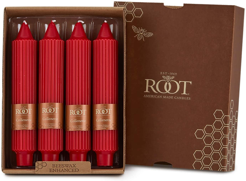 Root Candles Unscented Arista Timberline 9-Inch Dinner Candles, 12-Count, Garnet Home & Garden > Decor > Home Fragrances > Candles Root Candles Red 7-Inch Grecian Collenette 