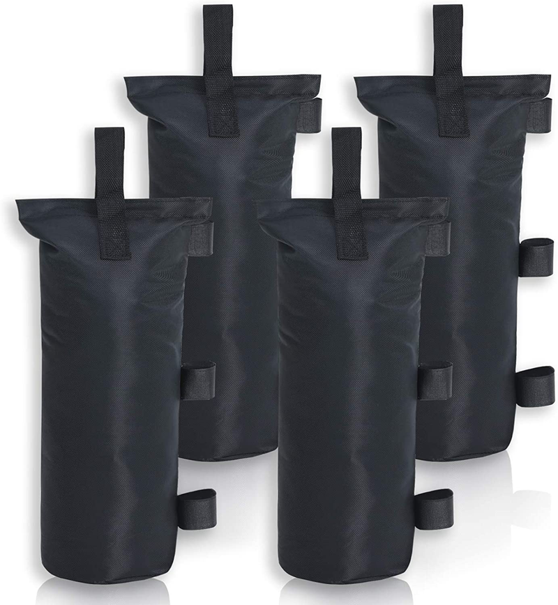 MASTERCANOPY 112lbs Weights Bags Set of 4 Sand Bags for Canopy Tent (7"x18",Black) Home & Garden > Lawn & Garden > Outdoor Living > Outdoor Structures > Canopies & Gazebos MASTERCANOPY black 7"x18" 