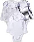 Hanes Baby-Girls Ultimate Baby Flexy 3 Pack Hoodie Bodysuits Home & Garden > Decor > Seasonal & Holiday Decorations Hanes Black/Grey/White 0-6 Months 