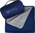 Oceas Large Waterproof Outdoor Blanket – Lightweight Camping Blankets for Cold Weather, Picnic, Stadium, Camp, & Car Use – Insulated Windproof, and Water Proof Blanket - Machine Washable Fleece Home & Garden > Lawn & Garden > Outdoor Living > Outdoor Blankets > Picnic Blankets Oceas Blue  