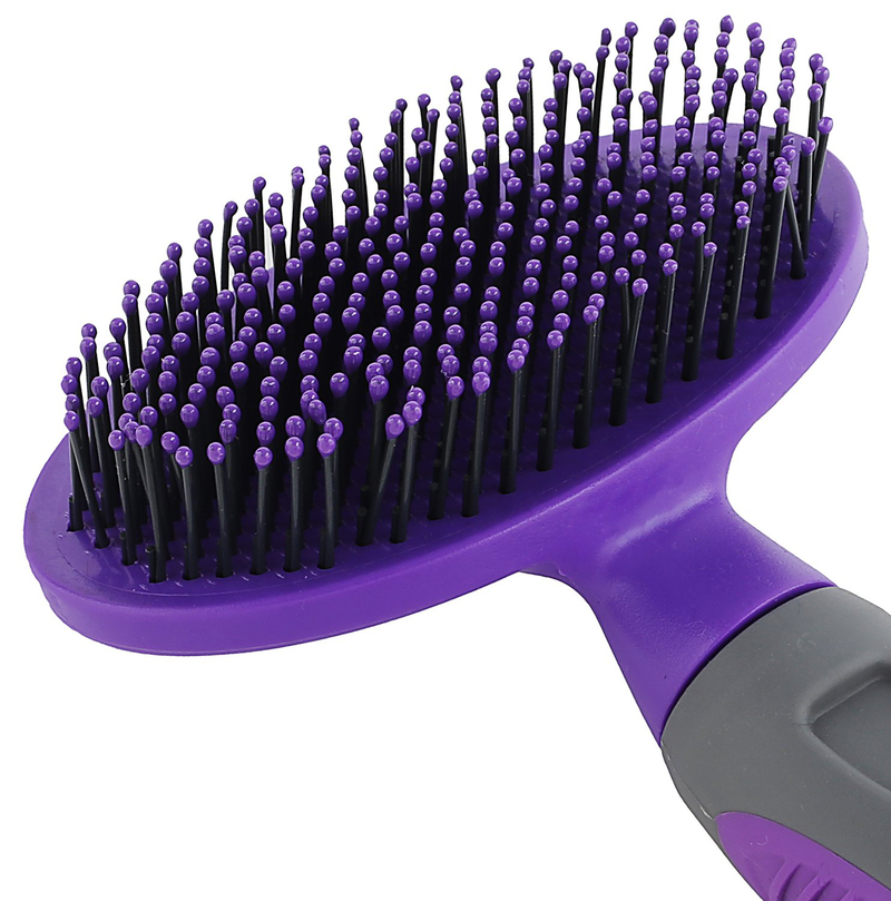 Soft Pet Brush by Hertzko - For Dogs and Cats – for Detangling and Removing Loose Undercoat or Shed Fur for large and small animals – Ideal for Everyday Brushing Long and Short Hair for Sensitive Skin Animals & Pet Supplies > Pet Supplies > Dog Supplies Hertzko   