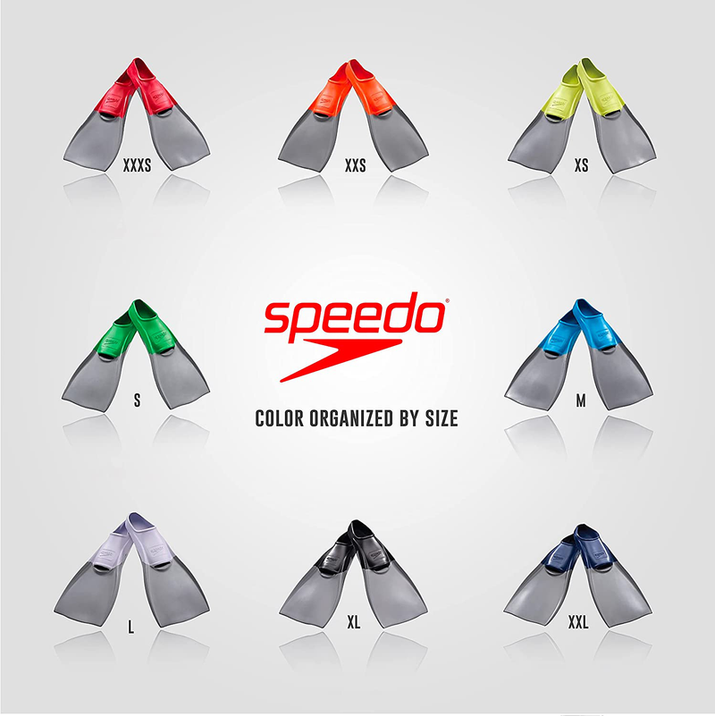 Speedo Unisex-Adult Swim Training Fins Rubber Long Blade